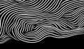 Abstract Background. White curved lines on dark background