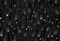 Abstract Background. White curved lines on dark background