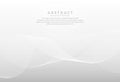 Abstract background white and gray color waves line. Simple flat design with copy space. Minimal and modern banner design, for Royalty Free Stock Photo