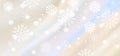 abstract background. white light and snowflakes bokeh winter for Christmas new year blurred beautiful shiny lights Royalty Free Stock Photo