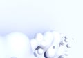 Abstract background with white milk drops boiling Royalty Free Stock Photo