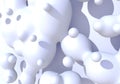 Abstract background with white milk drops boiling Royalty Free Stock Photo