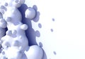Abstract background with white milk drops boiling Royalty Free Stock Photo