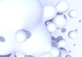 Abstract background with white milk drops boiling Royalty Free Stock Photo