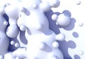 Abstract background with white milk drops boiling Royalty Free Stock Photo