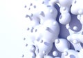 Abstract background with white milk drops boiling Royalty Free Stock Photo