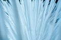 Abstract background of white plastic threads