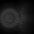 Abstract background, white sound waves oscillating