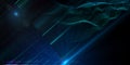 Abstract background wireframe color gradient wave grid with blurred lines data.Technology concept virtual points data. Royalty Free Stock Photo