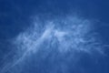 Abstract background wispy white cloud, blue sky