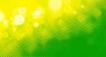 Abstract Background with Yellow and Green Halftone Dots and Bokeh Lights texture pattern Royalty Free Stock Photo
