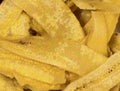 Thin dried Plantain slices