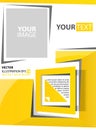 Abstract background yellow square