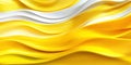 Abstract background with yellow and white colored waves