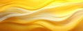 Abstract background with yellow and white colored waves