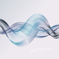 Abstract backgrounds with colorful wavy lines. Elegant wave design. Vector technology.