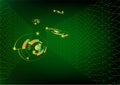 Abstract backgrounds circle shape perspective object element decoration digital art wallpaper backdrop vector illustration EPS10
