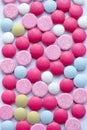 Multicolored tablets  background Royalty Free Stock Photo