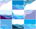 Abstract backgrounds set