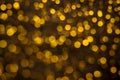 Abstract backgroung of golden glitter and glow soft bokeh shining light. Dreamy sparkle background