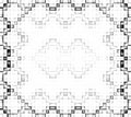 Pixel white and black pattern. Royalty Free Stock Photo