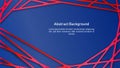 Abstract blue background with red line Royalty Free Stock Photo
