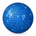 Abstract ball blue with stars