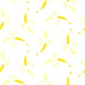 Abstract banana silhouette sketches seamless vector pattern.