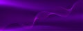 Abstract Bending Lines in Dark Purple Banner Background