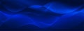 Vector Abstract Smooth Waves and Lines Pattern in Dark Blue Gradient Background Banner Royalty Free Stock Photo