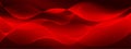 Vector Abstract Smooth Waves and Lines Pattern in Dark Red Gradient Background Banner Royalty Free Stock Photo