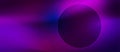 Vector Technological Concentric Circles in Pink and Purple Gradient Background Banner