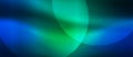 Vector Shining Circles in Green and Blue Gradient Background Banner Royalty Free Stock Photo