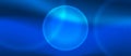 Vector Glowing Circles in Shining Blue Background Banner Royalty Free Stock Photo