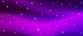 Vector Abstract Galaxy with Shiny Stars in Dark Night Sky in Pink and Purple Background Banner Royalty Free Stock Photo