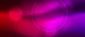 Vector Glowing Circles in Shining Red, Pink and Purple Background Banner Royalty Free Stock Photo