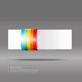 Abstract banner on a gray background Royalty Free Stock Photo