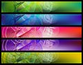 Abstract banner set Royalty Free Stock Photo