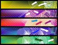Abstract banner set Royalty Free Stock Photo