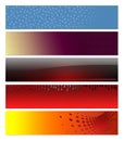 Abstract banners, headers Royalty Free Stock Photo