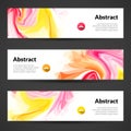 Abstract banners set design template Royalty Free Stock Photo