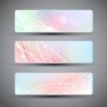 Abstract Banners Set Royalty Free Stock Photo
