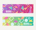 Abstract banners shapes, brochures, flyers vector illustration. Minimalistic design, creative concept, modern background