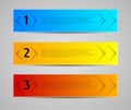 Abstract banners, tags, labels