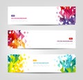 Abstract Banners - Geometric Shapes