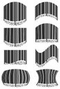 Abstract barcode vector illustration Royalty Free Stock Photo