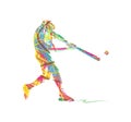 Abstract baseball Sport Silhouette