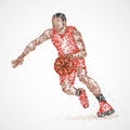 Abstract, basketball, athlete Royalty Free Stock Photo