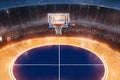 Abstract basketball hall