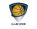 Abstract basketball logo on a white background